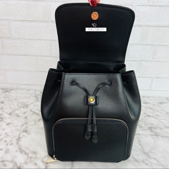Kate Spade Black Darcy Flap Backpack - Picture 5 of 9